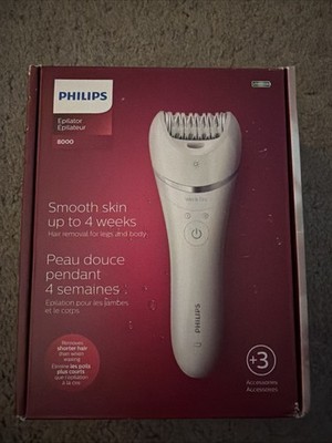 Philips Series 8000 Rechargeable Electric Epilator Factory Sealed NEW