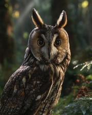 Owl Nature Bird Wall Art Print 8x10 Wildlife Decor - 260330188