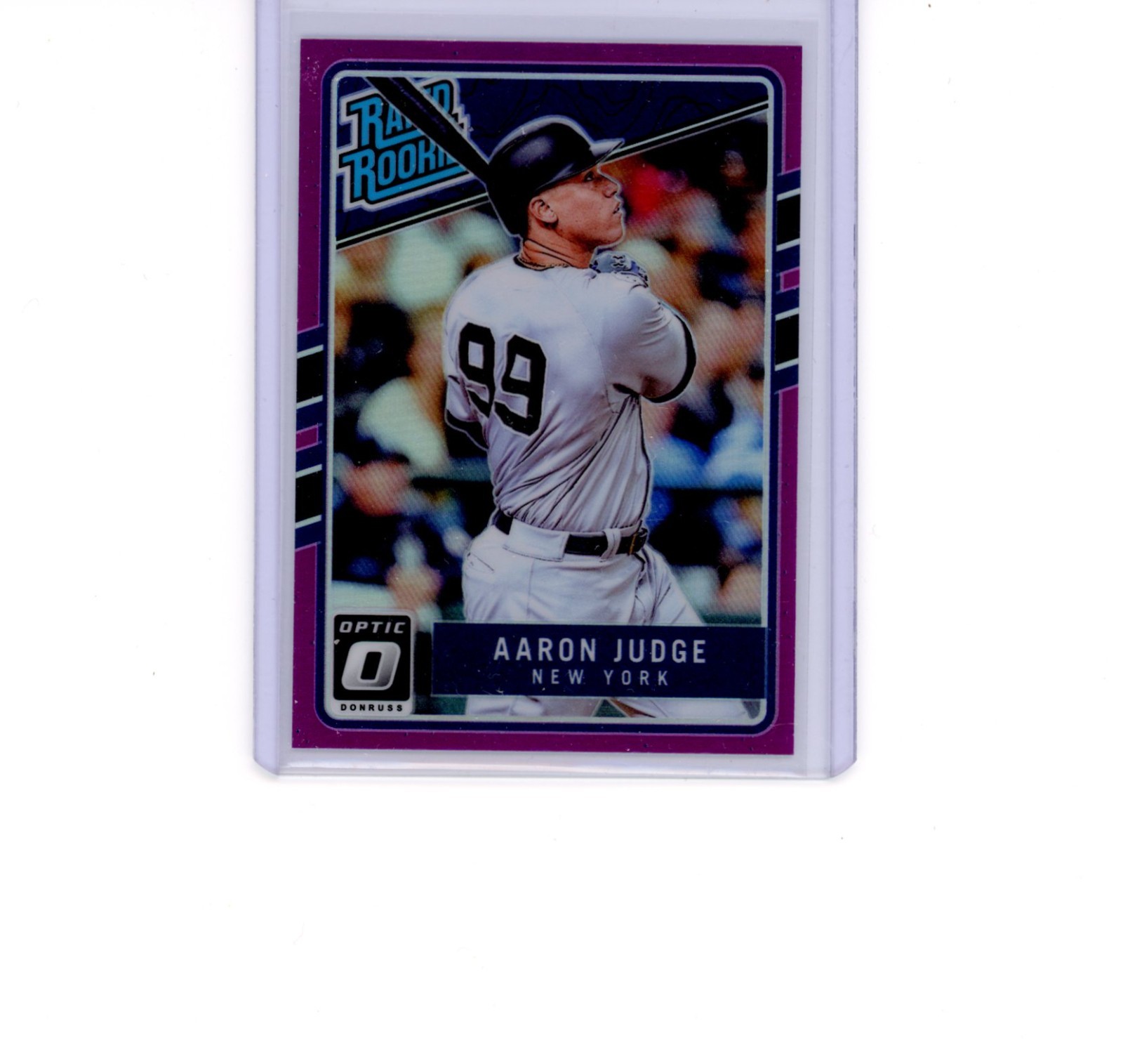 2017 Panini Donruss Optic - Rated Rookies Aaron Judge #38 Purple Prizm (RC)