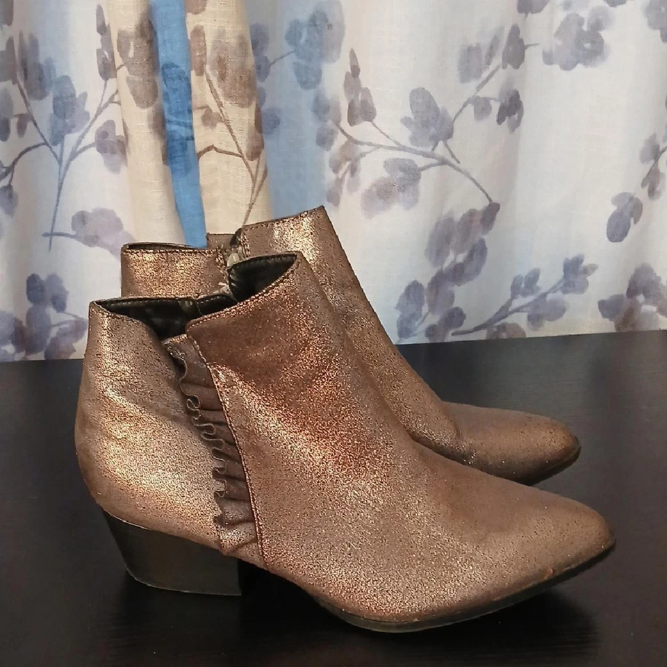 Botines JustFab marrón brillante Foto 3 de 4