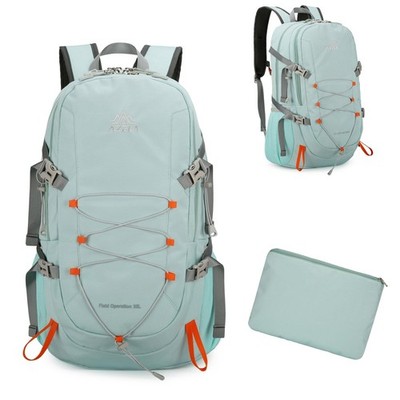 35L Faltbarer Rucksack, Ultraleichter Tagesrucksack, Wanderrucksack für Campi...