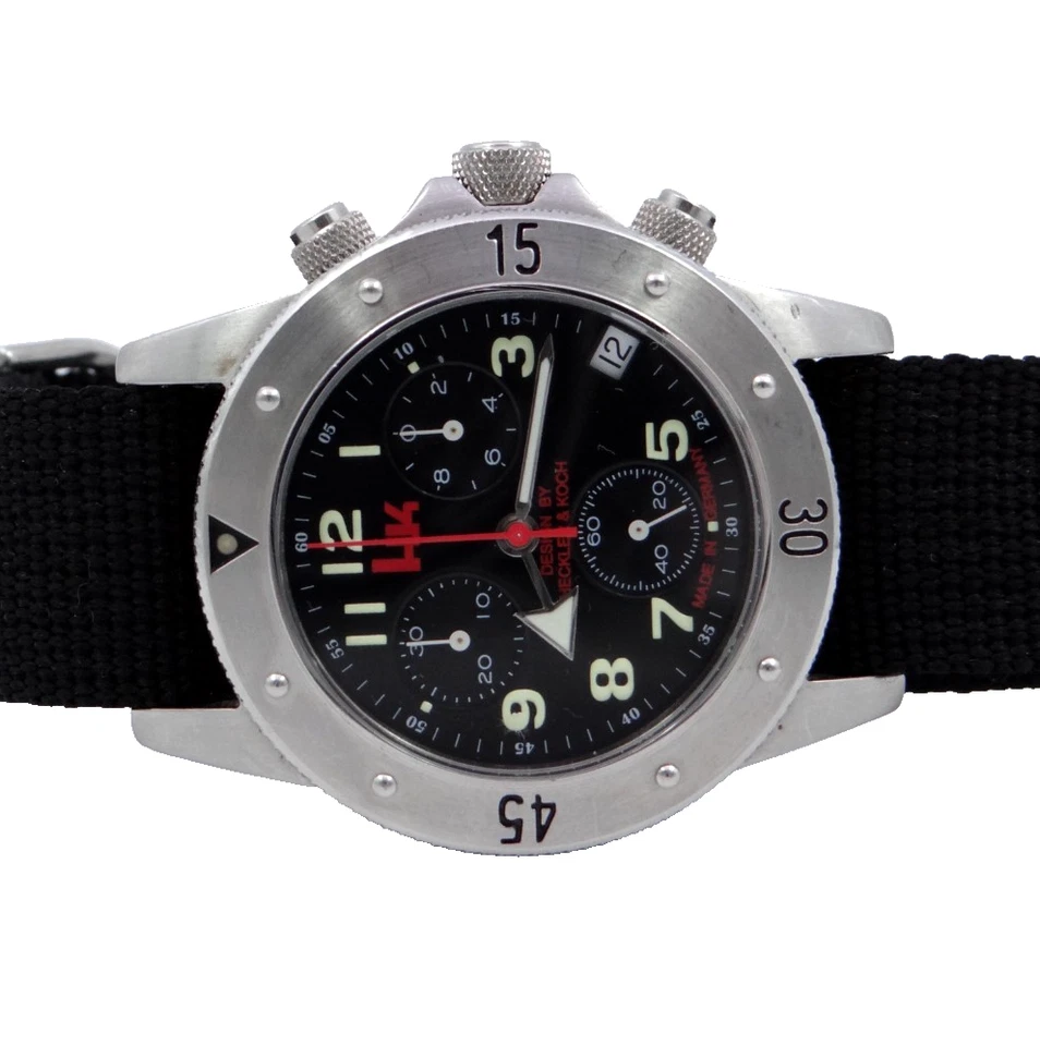 Heckler & Koch Chronograph Militär Tactical Herren Armbanduhr Watch Ø 40 mm - Bild 3 von 4