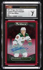 2021 Parkhurst Prominent Prospects Red Autos 2/10 Calen Addison CSG 7 Auto 01ks