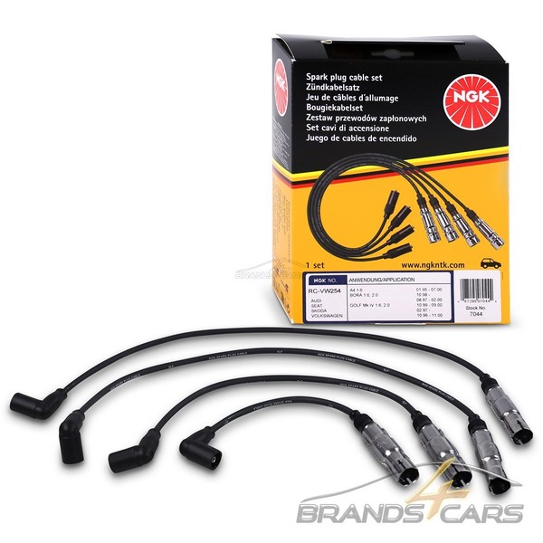 NGK ZÜNdkabelsatz FÜR Audi A3 A4 Seat Skoda Octavia VW Golf 4 T5 BUS 1.6 2.0-image