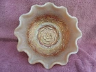 FENTON CARNIVAL GLASS BOWL PERSIAN MEDALLION PEACH 7 7/8" DIAMETER