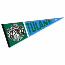 Tulane Green Wave 12 in X 30 in 2025 College Football Playoffs College Pennant