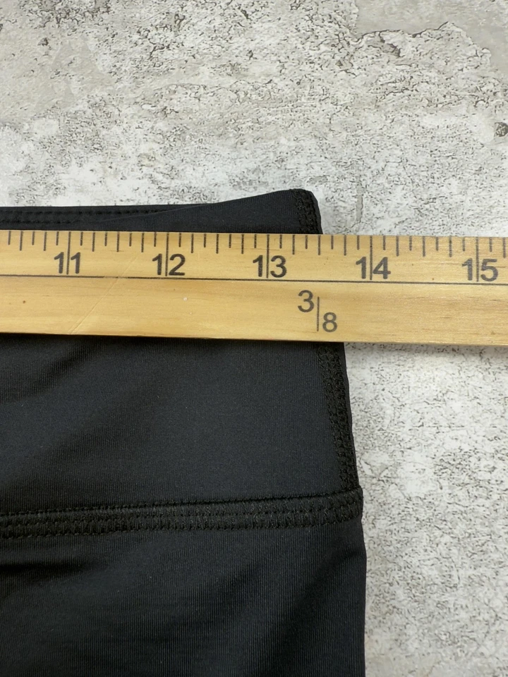 Leggings Alala para mujer medianos negros estampado dentado tiro alto yoga pantalones deportivos Foto 3 de 4