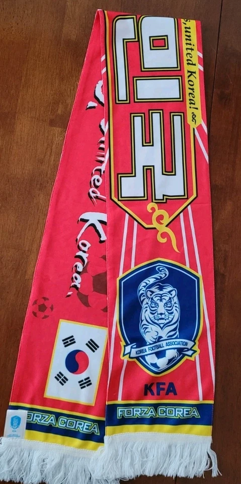Bufanda de la Asociación Coreana de Fútbol, Los Gritos de los Rojos Corea del Sur Foto 2 de 4