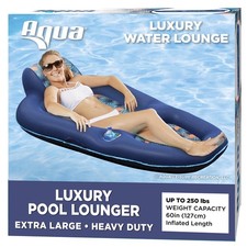 Aqua Luxury Water Pool Lounge   Extra Large   Inflatable Pool Floats for Adul...