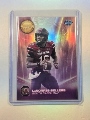 LaNorris Sellers 2025 Bowman Chrome U DEAN'S LIST SSP #DL-8 Case Hit - Gamecocks