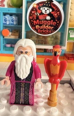 Lego Harry Potter Albus Dumbledore Minifigure & Fawkes The Phoenix 