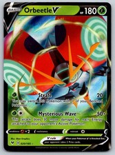 Carta Pokemon Orbeetle V Holo Vivid Voltage 020/185 quasi nuova