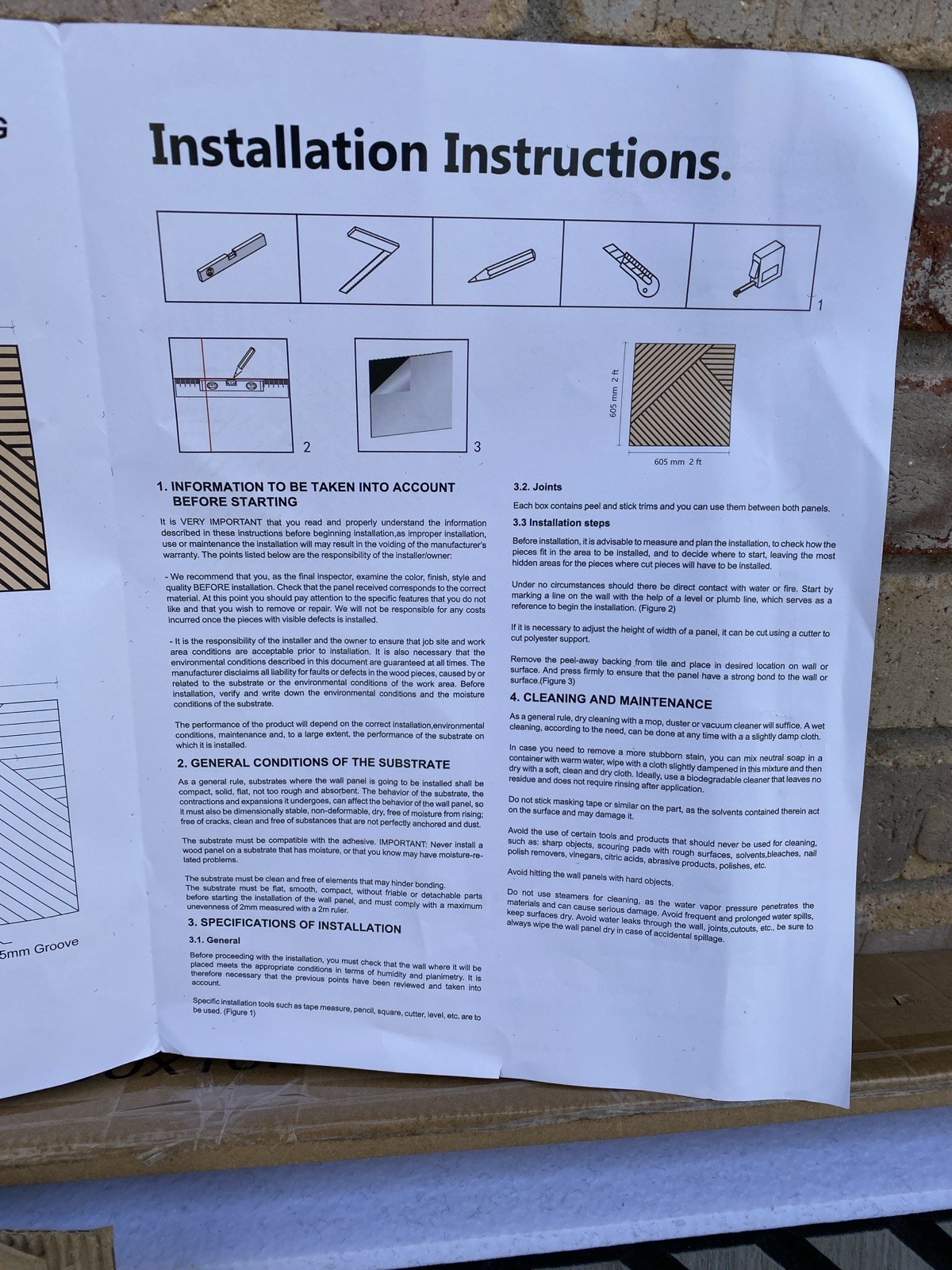 AKUMAX 8-pack Acoustic Panel Soundproof Large 600mm x 600mm + instructions