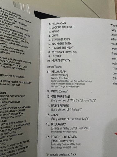 The Cars - Heartbeat City - Expanded - CD! - Picture 8 of 8