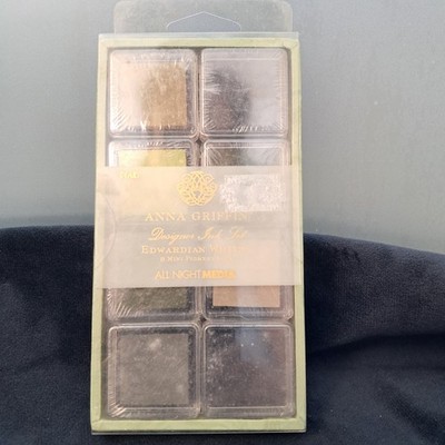 Versiegelt Vintage Anna Griffin Edwardian Whites Mini Pigment Stempelkissen Stempelset