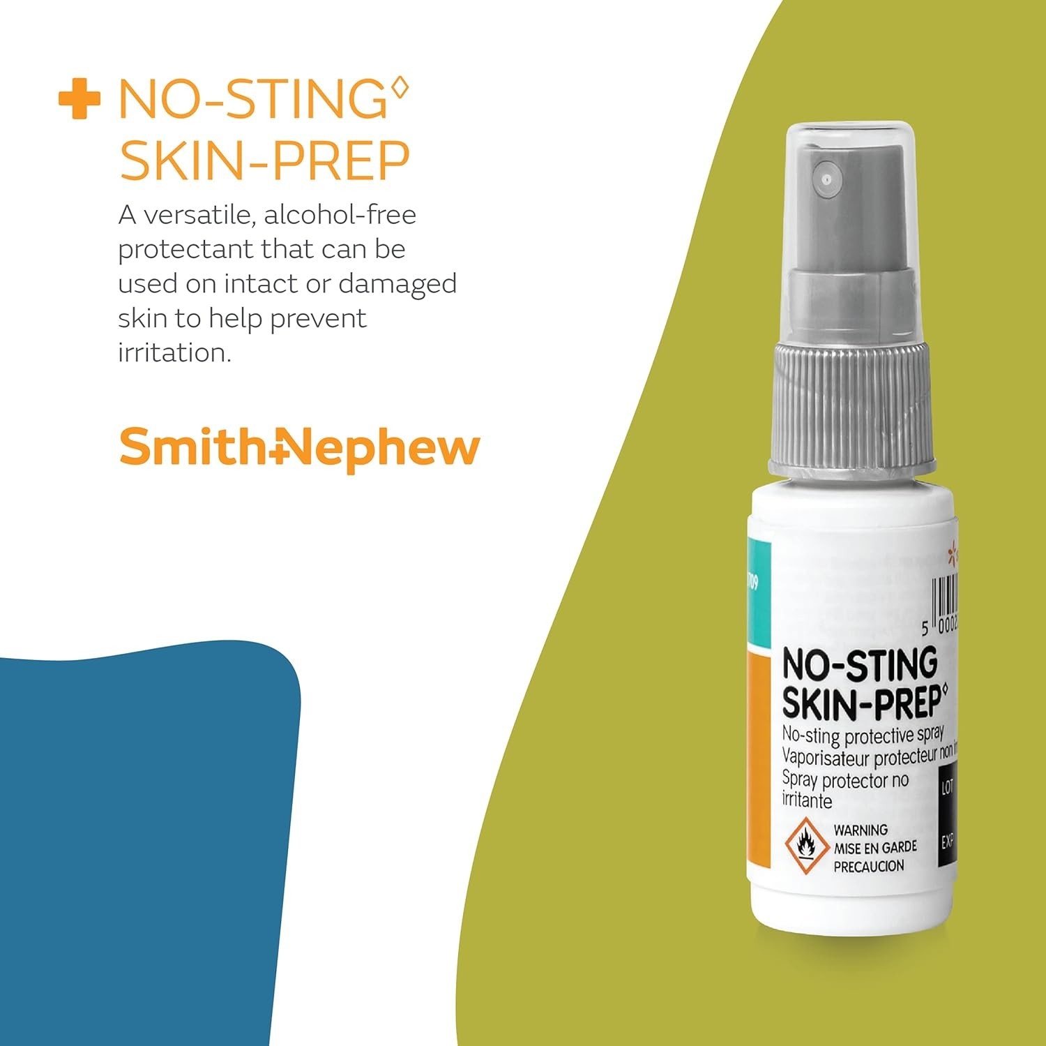 Hypoallergenic No-Sting Skin Prep Spray, 1 Oz for Ultimate Protection & Comfort