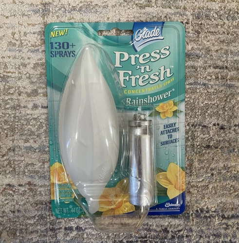 Glade Press 'n Fresh Concentrated Spray Rainshower .34 Oz New NOS Vintage 
