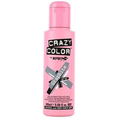Crazy Color półtrwały krem koloryzujący do włosów Graphite 69 100 ml