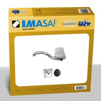 Imasaf Esd Auspuff Endtopf Einflutig FüR Volvo Xc 60 2.4 D/D3/D4/D5 + Awd