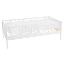 Letto singolo con materasso per bambini 160x80 cm bianco legno di pino