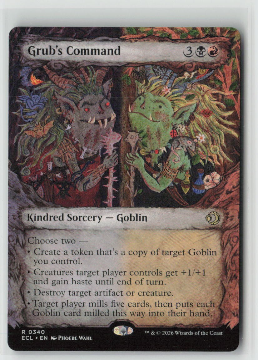 Grub's Command (Showcase) R Lorwyn Eclipsed 340 NM