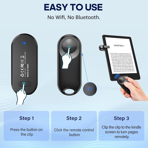RF Remote Control Page Turner for Kindle Paperwhite,Kindle Accessories Remote Ph - 第 5/6 張圖片