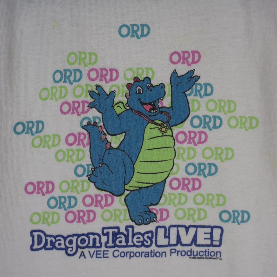 Vintage 2003 Dragon Tales Live Ord Shirt Youth Kids Size 2-4 - Image 2 of 4