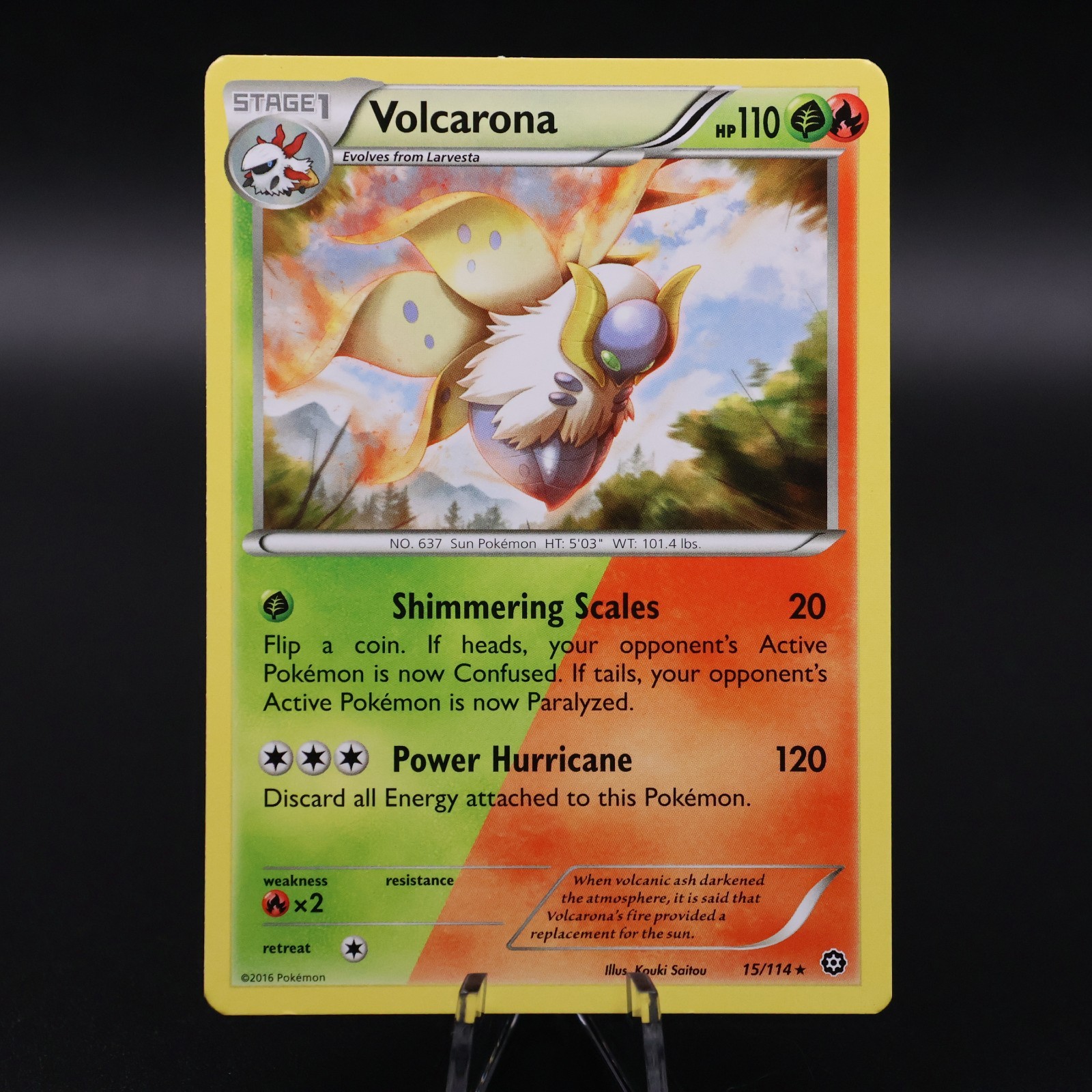 Pokemon TCG | Volcarona 15/114 | Steam Siege | Rare | NM