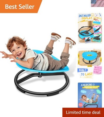 Spinning Chair for Kids Sensory Swivel Chair Autism ADHD Body Coordination Blue