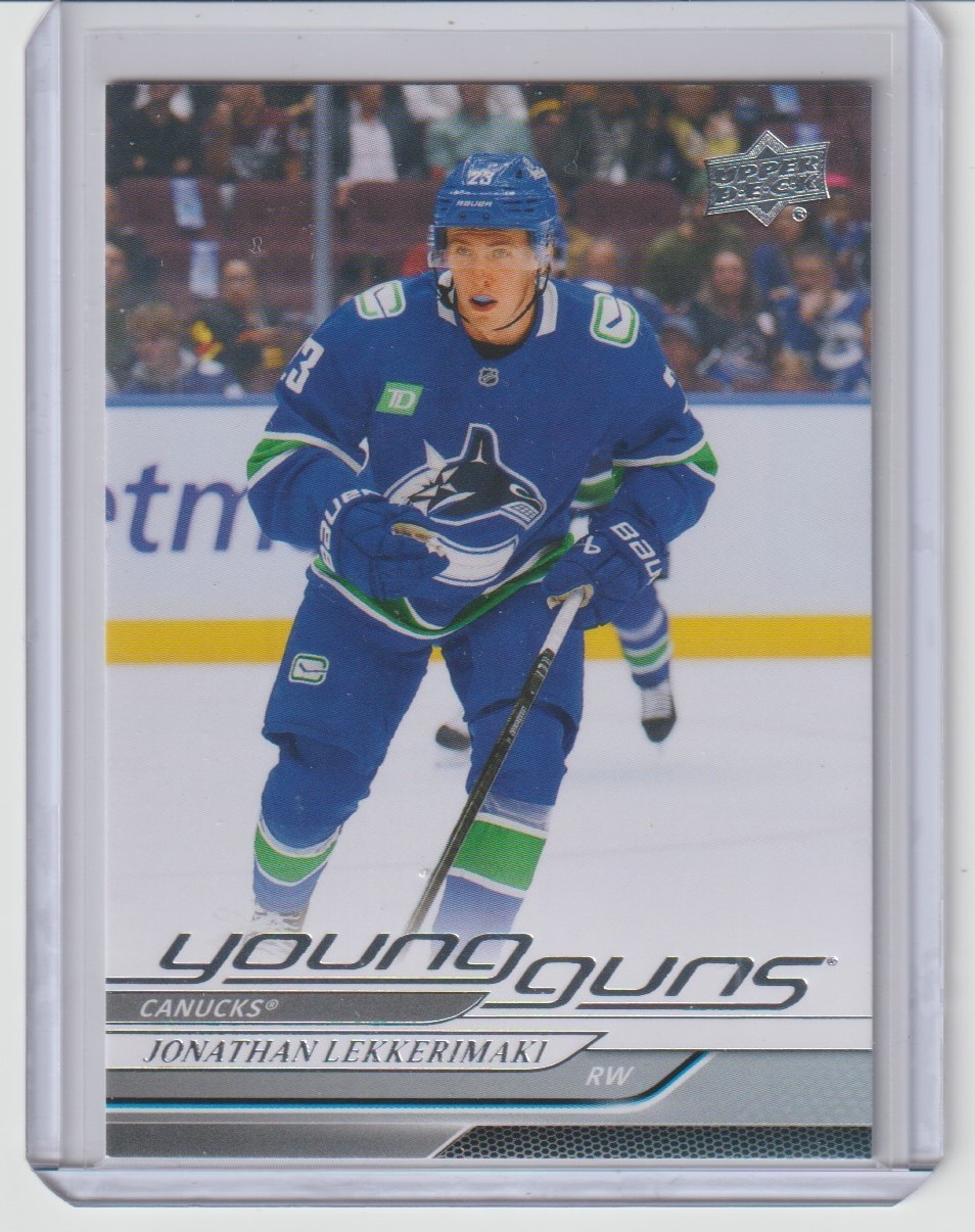 2024-25 UD Extended Young Guns Jonathan Lekkerimaki Vancouver Canucks #706