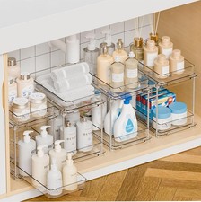 Under Sink Organizers and Stora, Clear Acrylic Bathroom Organizer
