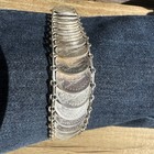 Vtg ½ Franc Swiss German 21 Coins Silver 1929 - 1958 Bracelet 63g — photo 10