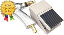 Sandblaster Gun Sandblasting Cabinet Foot Valve Sand Blasting Media Kit Sand