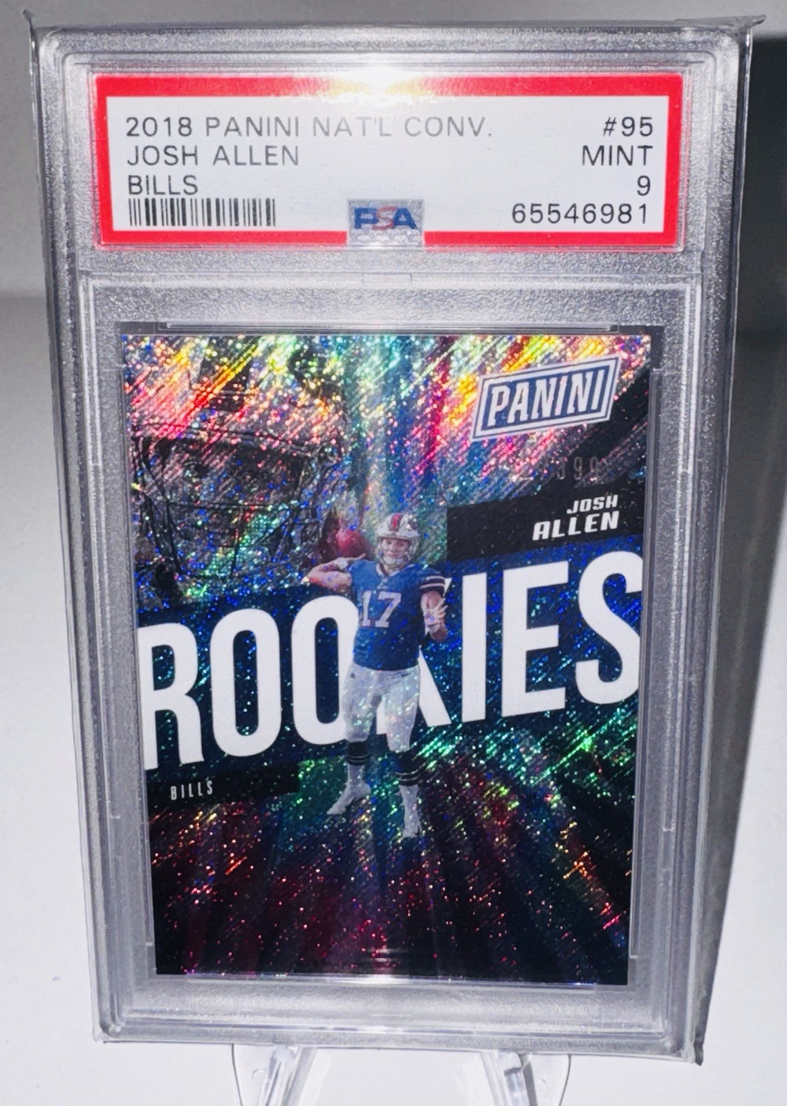 2018 JOSH ALLEN Panini National Convention ‘Rookies’ /399 (RC) PSA 9! 🔥🏈🦬