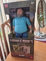  Minecraft movie  Large-Figure, Steve posable Toy 