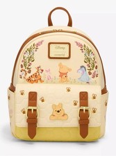 NWT Loungefly Winnie The Pooh Floral Pooh Bear Friends Honeycomb Mini Backpack