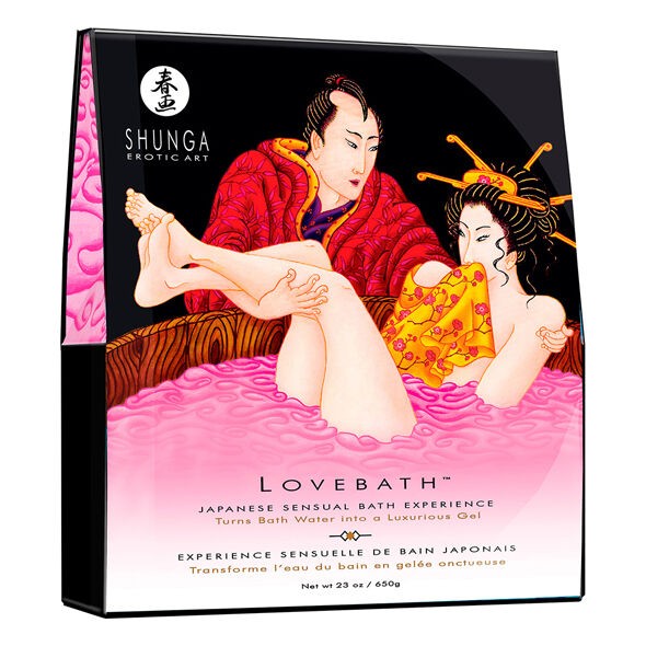 SHUNGA Fruit Du Dragon Lovebath poudre de bain gélifiante pour une eau chaude durable