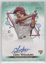 2022 Inception Base Rookie and Emerging Stars Aqua 5/75 Luke Williams Auto g2d