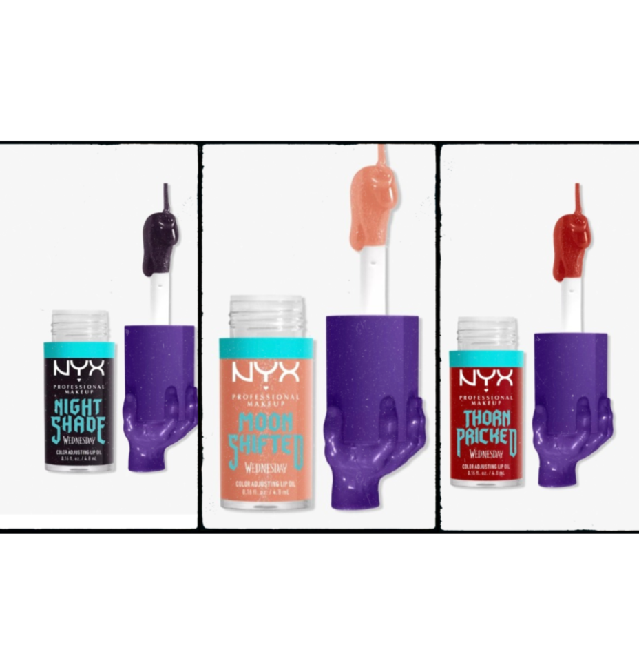 Nyx Wednesday Mystery PH Lip Oil Limited Edition Wednesday Addams