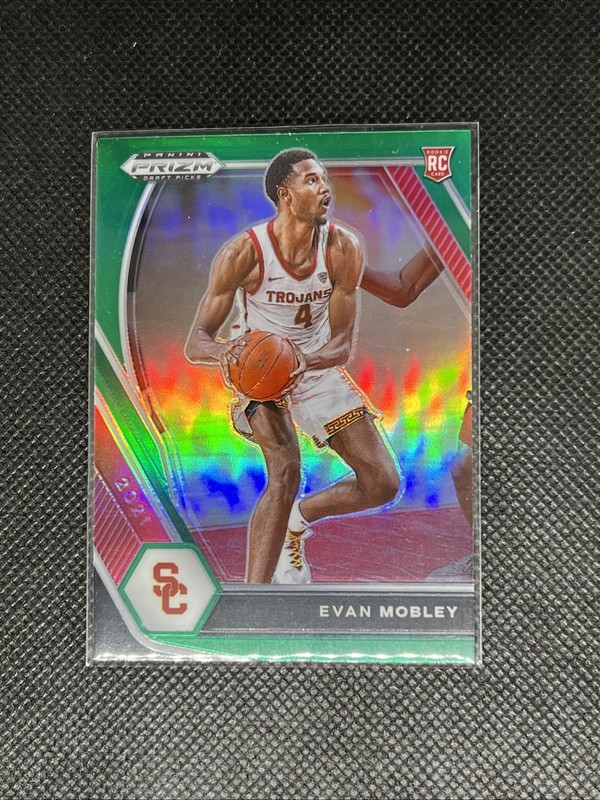 2021-22 Panini Prizm Evan Mobley Rookie Card Green Prizm (RC) Cleavland Cavilers