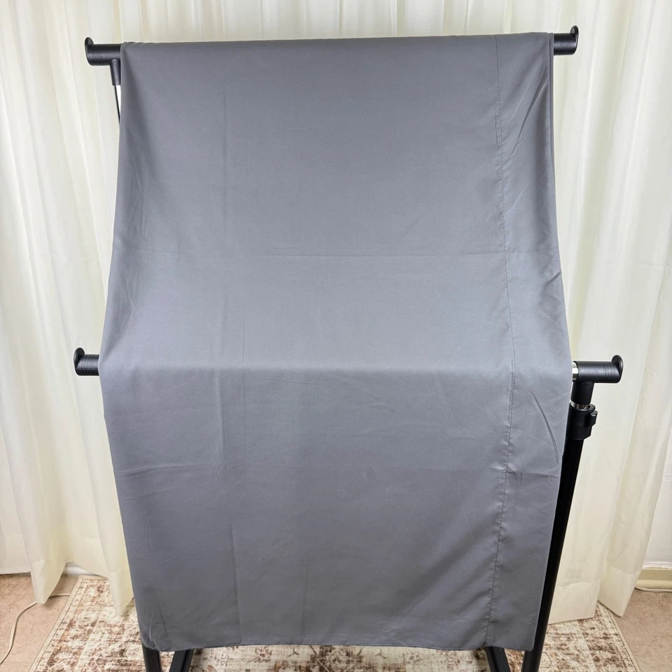 Usado 5x10 pies Fotografía Sesión de Fotos Video Telón de Fondo Pantalla Estudio Gris Foto 3 de 4