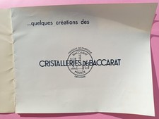 catalogue 1936 - CRISTALLERIES DE BACCARAT - ART DECO - art de la table