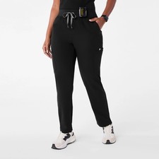 FIGS YOLA High Rise Black Scrubs Pants Women  s LARGE Petite