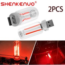 Touch Adjustable Dimmable Mini Car USB Night Light Glass Bottle Lamp Plug Play