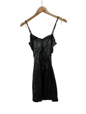 black leather dress with slit Tube Dress w/ Slit BLACK, S by SPRWMN