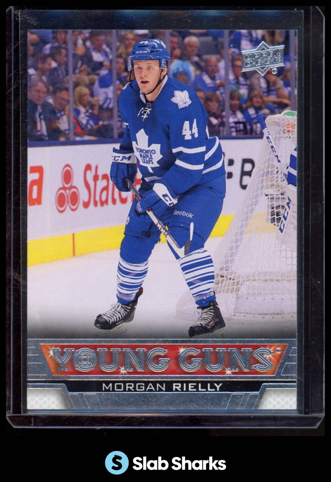2013 UPPER DECK #218 MORGAN RIELLY YOUNG GUNS RC ROOKIE