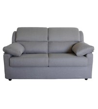 DIVANO 2 POSTI MAXI BELLAHOME "FIRENZE" GRIGIO TESSUTO SFODERABILE E ANTIMACC...