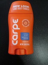 NEW - Carpe Underarm Antiperspirant Deodorant CITRUS  SALT 1.76oz Exp: 02/2028