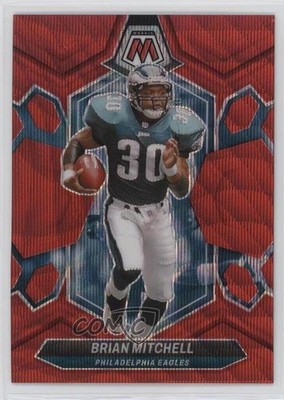2024 Panini Mosaic Red Wave Mosaic Prizm 1/9 Brian Mitchell #227 0nr3