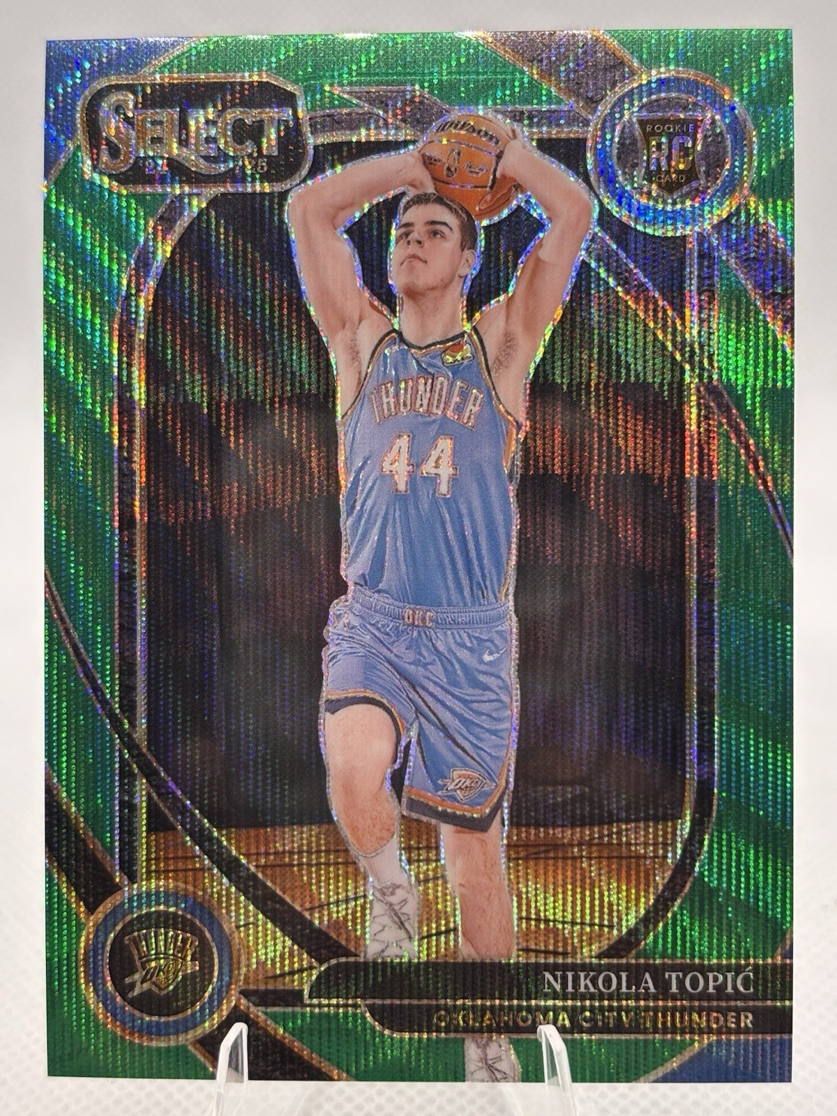 2024-25 Panini Select Nikola Topic #89 Concourse Green Wave Prizm RC (31/50)